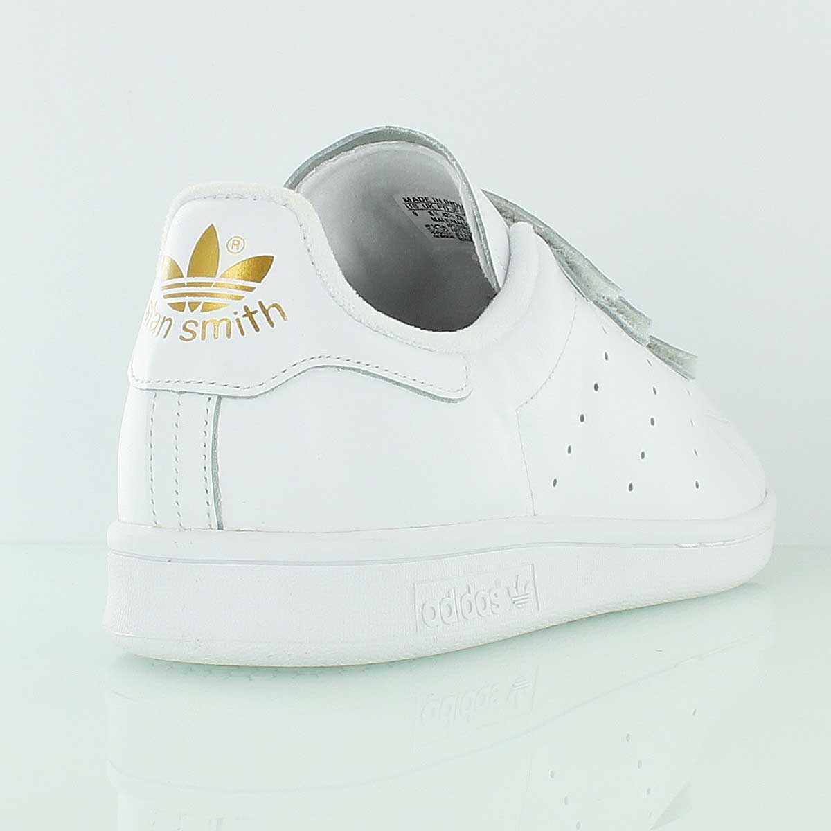 adidas stan smith blanche et or